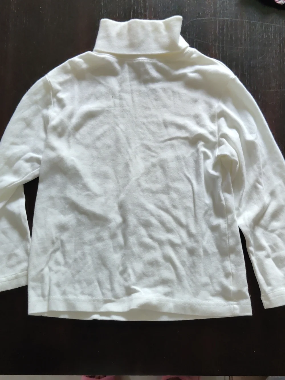 The Children's Place White Long Sleeve Turtleneck Top
